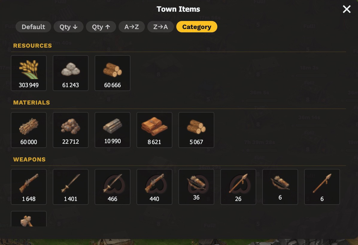 Inventory Sorting